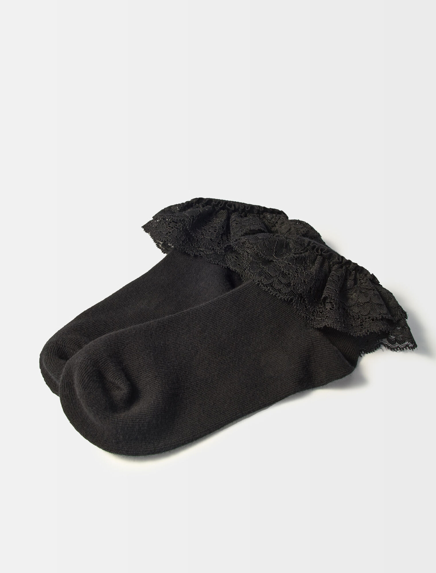 Lace frilly socks