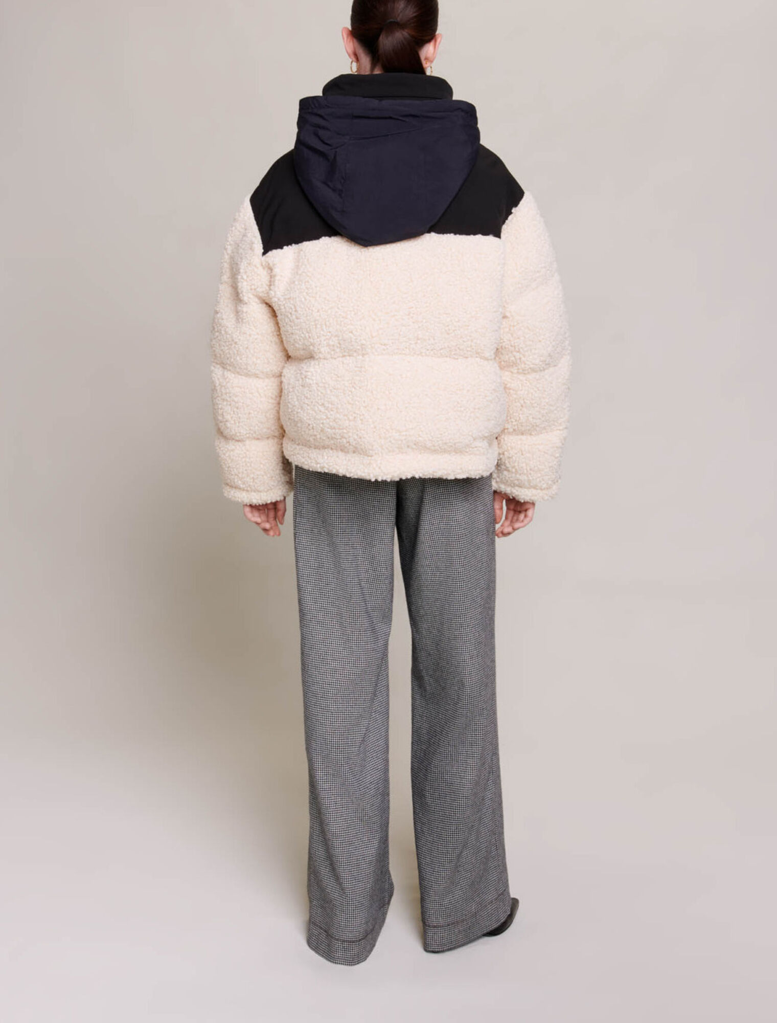 Bicolour padded jacket