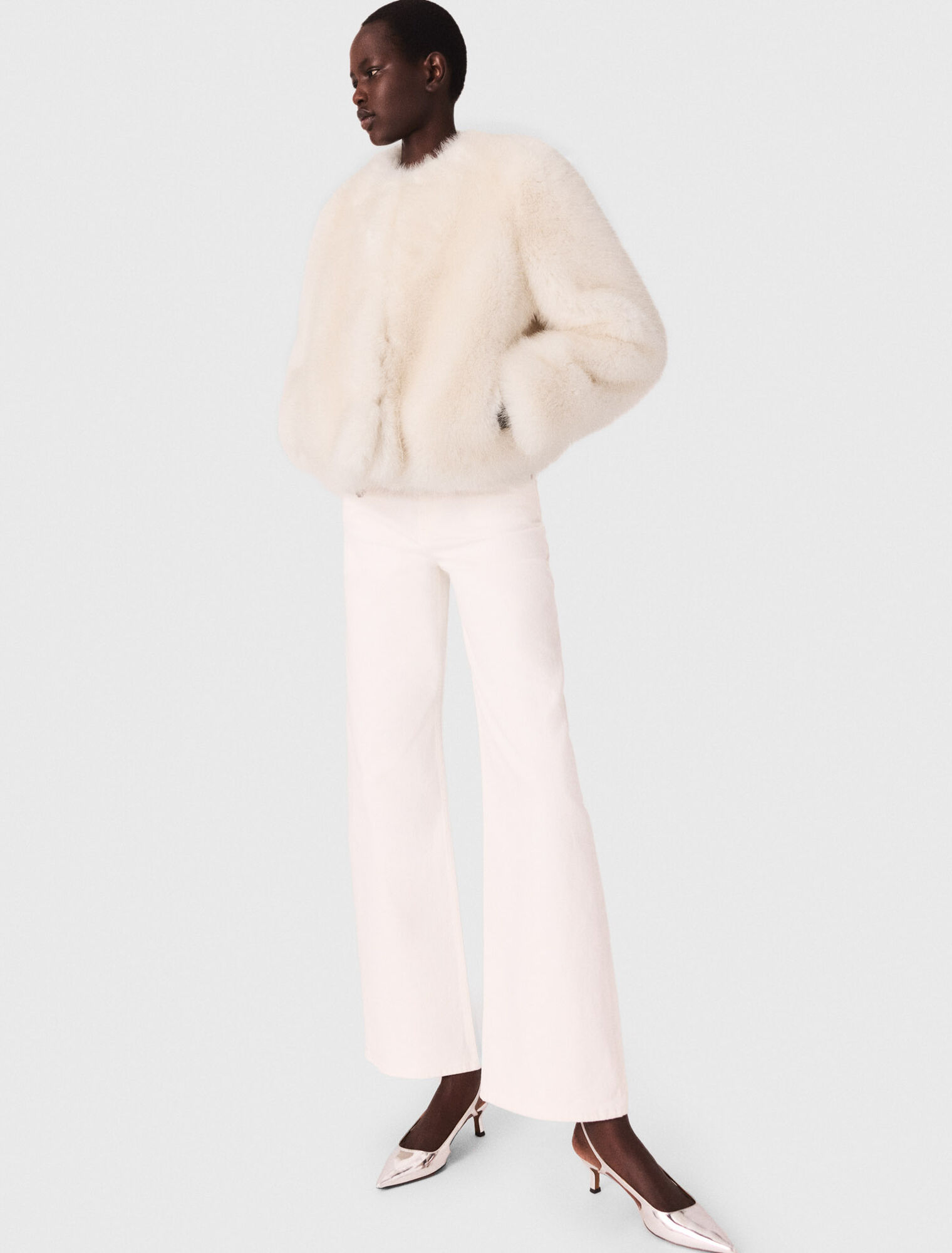 Short faux fur jacket
