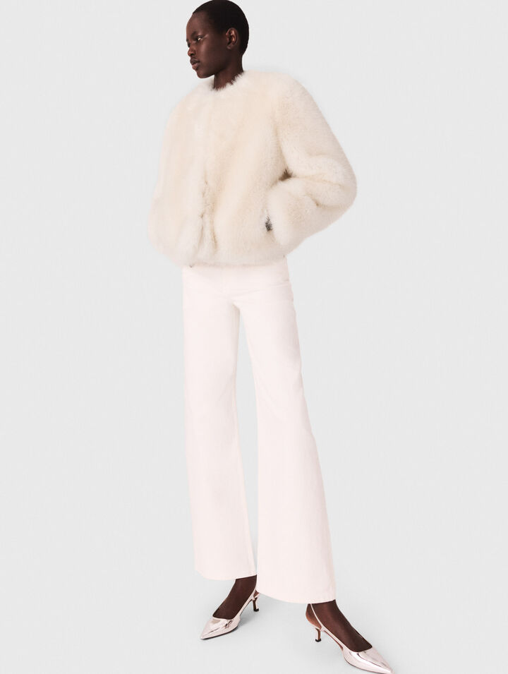 Short faux fur jacket