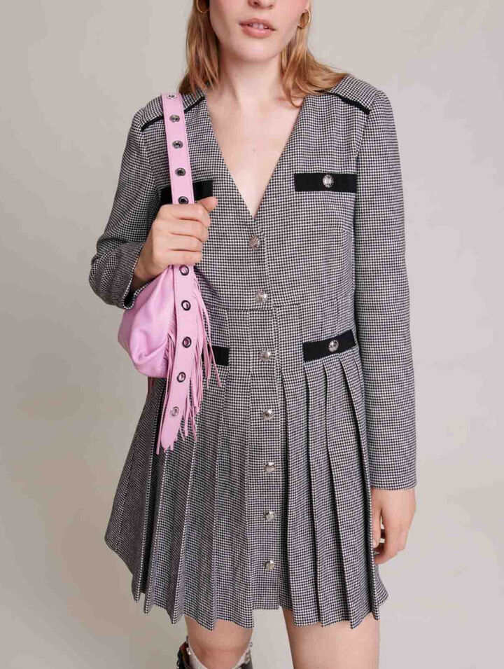 Short pleated dress