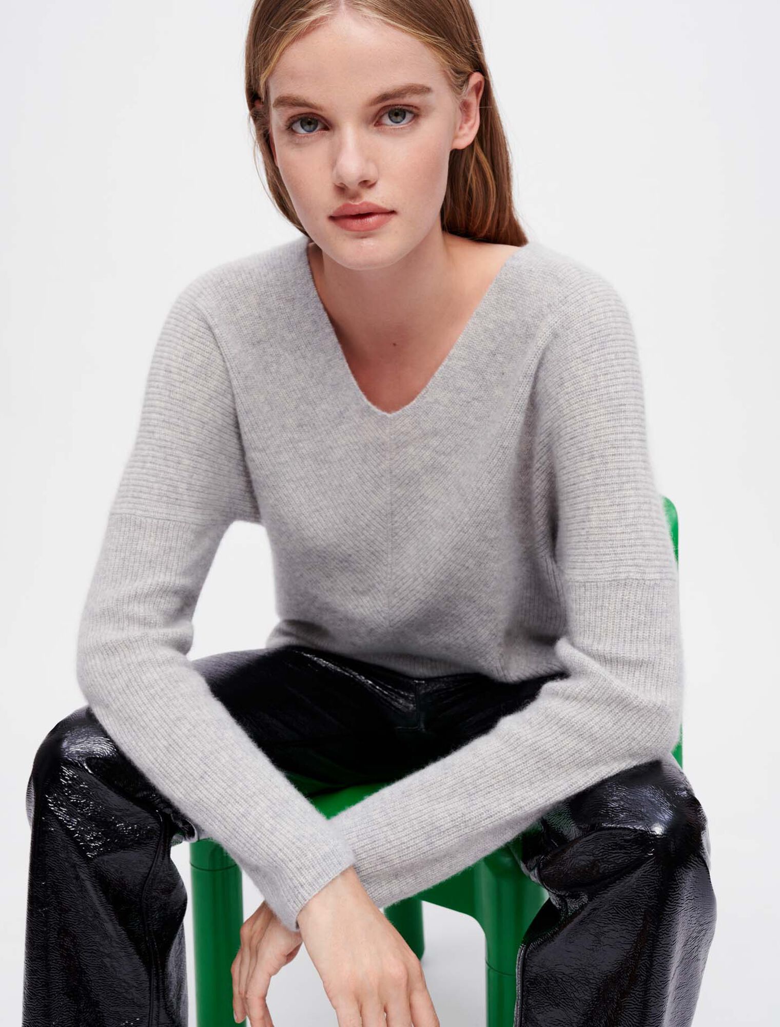 Ribbed cashmere jumper
