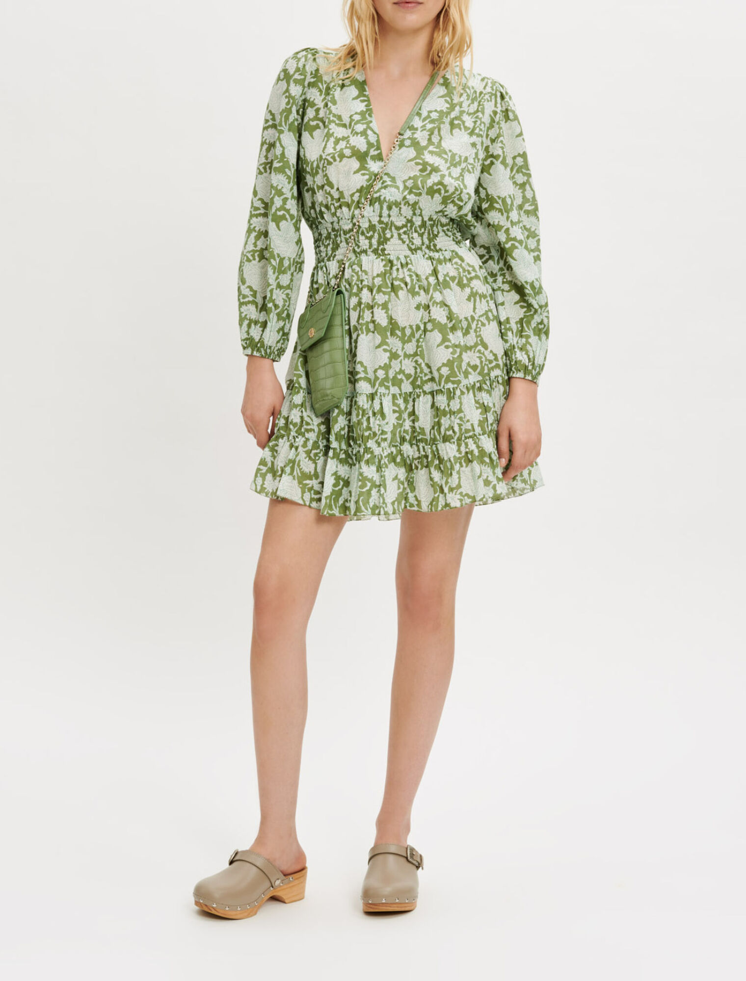 Printed cotton dress