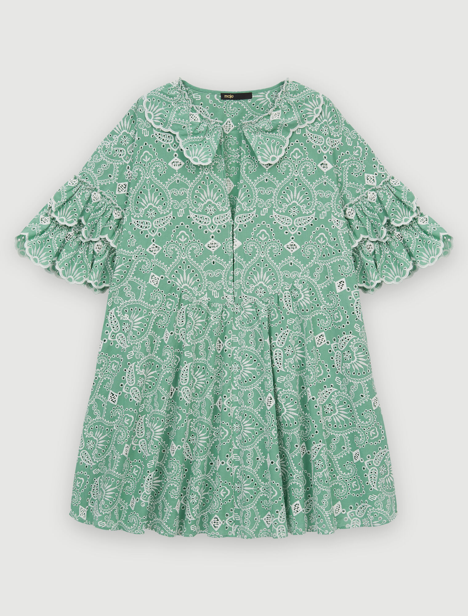 Embroidered cotton dress