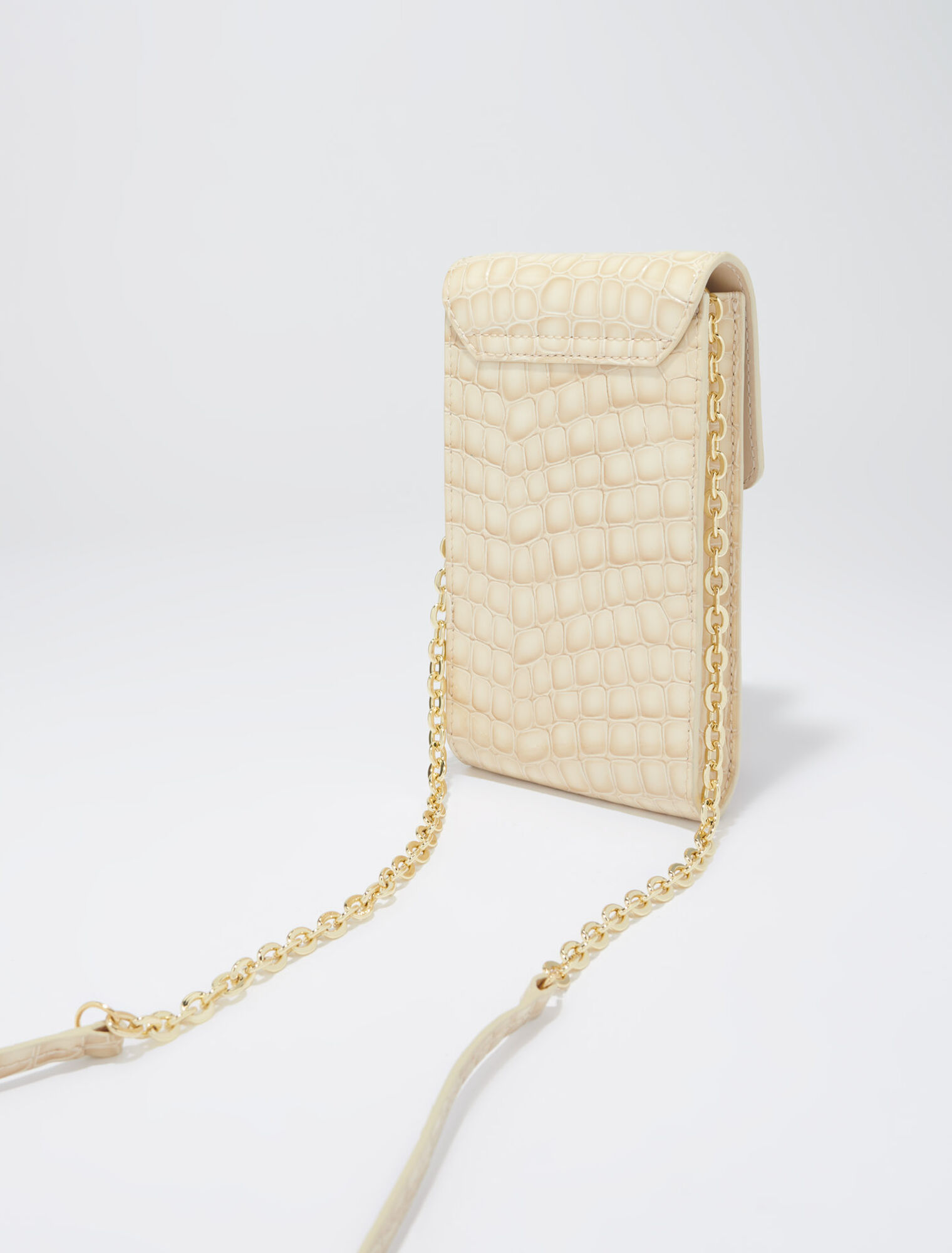 Patent leather phone pouch