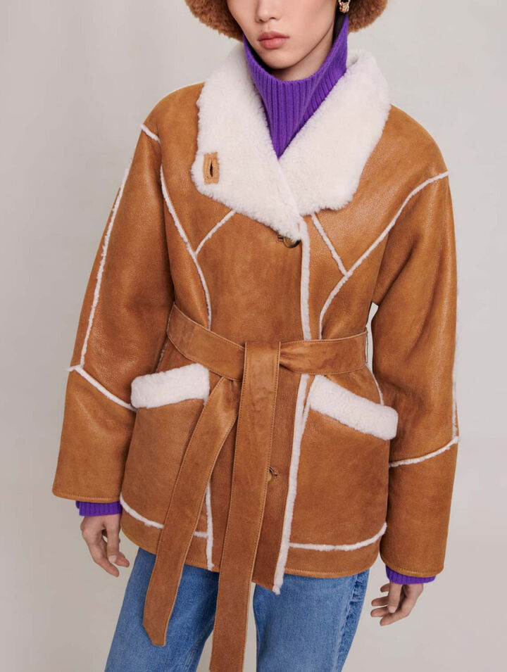 Short fleece coat