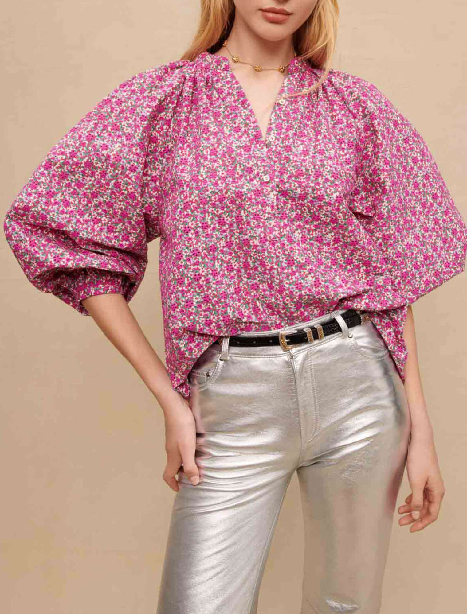 Floral printed blouse