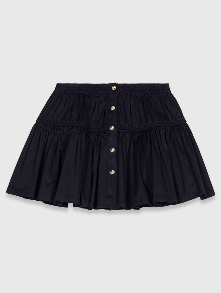 Short elasticated waist skirt