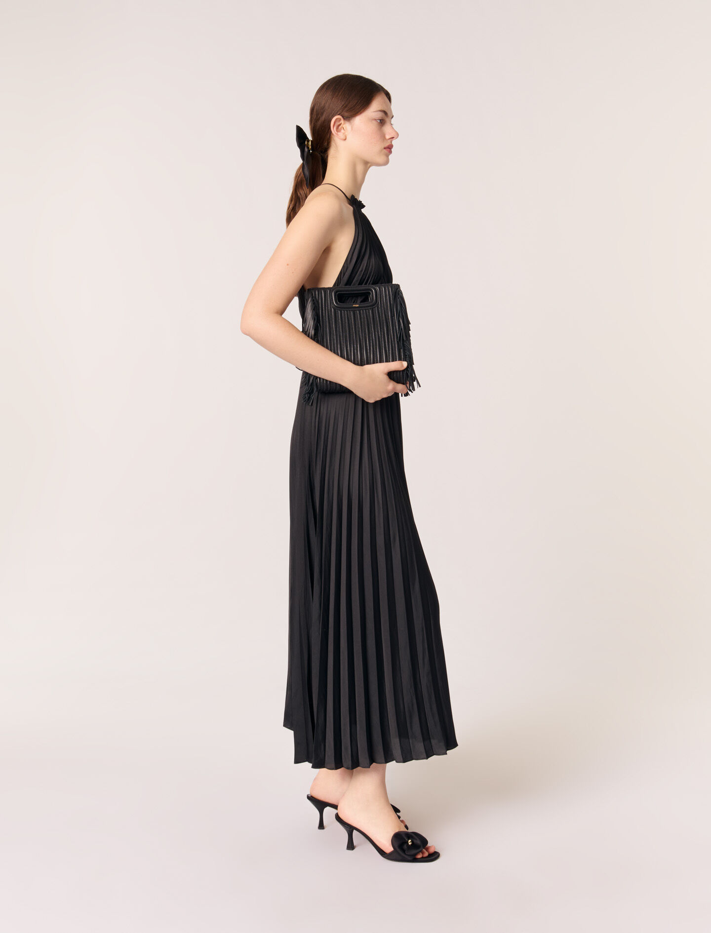 White Pleated Chiffon Long Maxi Dress - Joyofdress