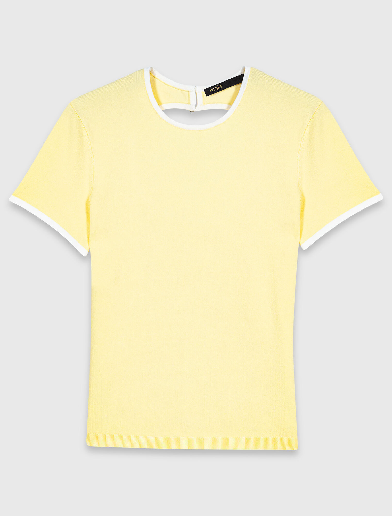 Round back cut-out sweater