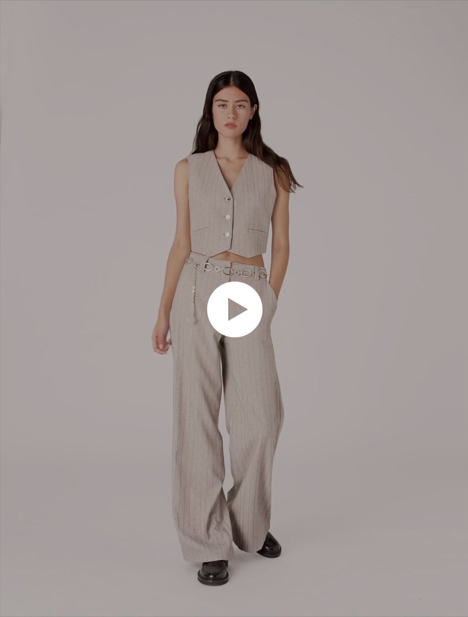 Rhinestone suit trousers