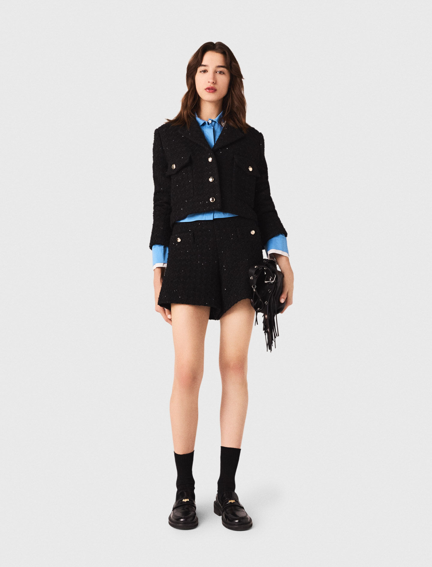 Reversible double-faced jacket Red For Women | Maje