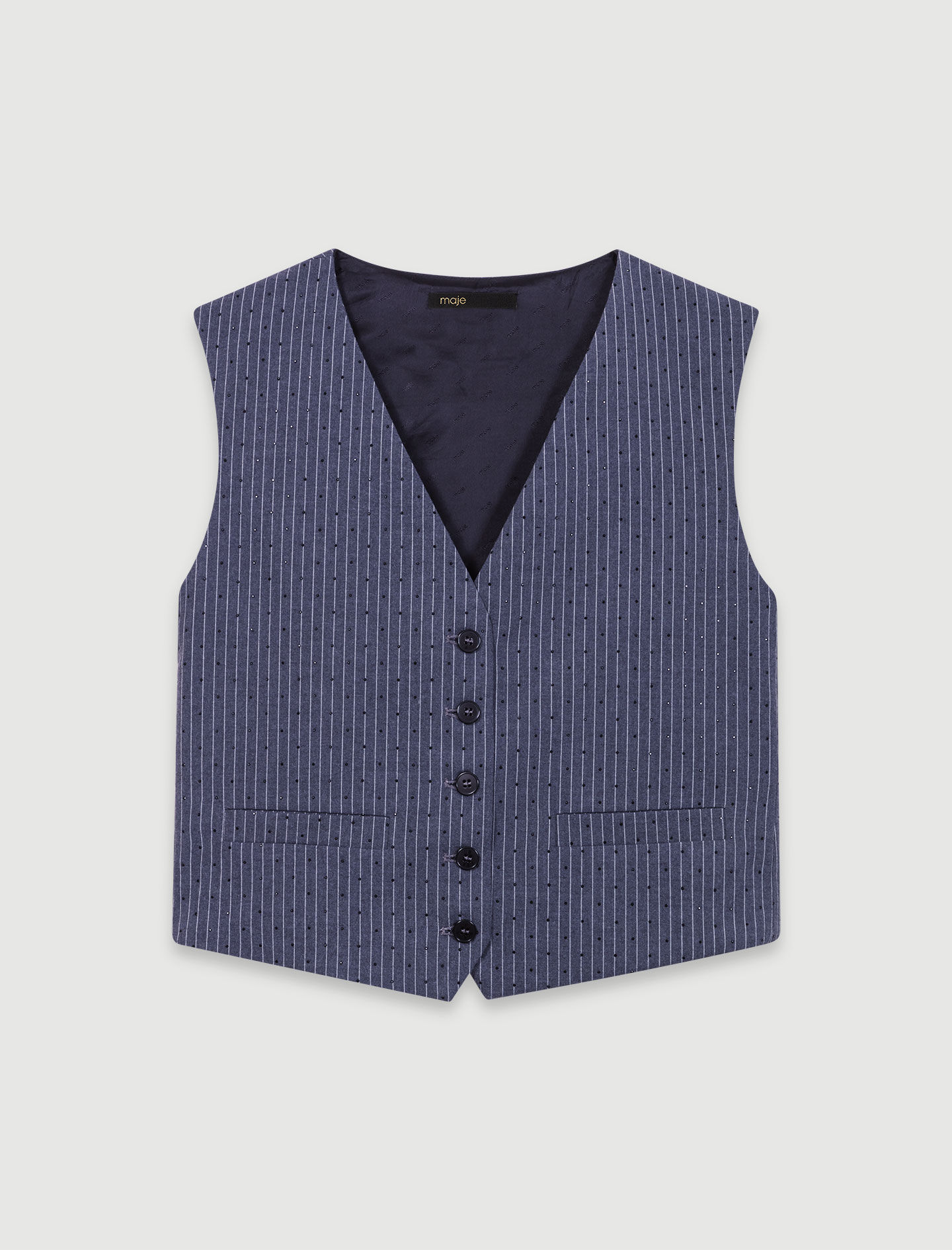 トップス Matsufuji Raven Pattern knit Vest MATSUFUJI Raven Pattern Knit Vest サイズ3 MATSUFUJI Raven
