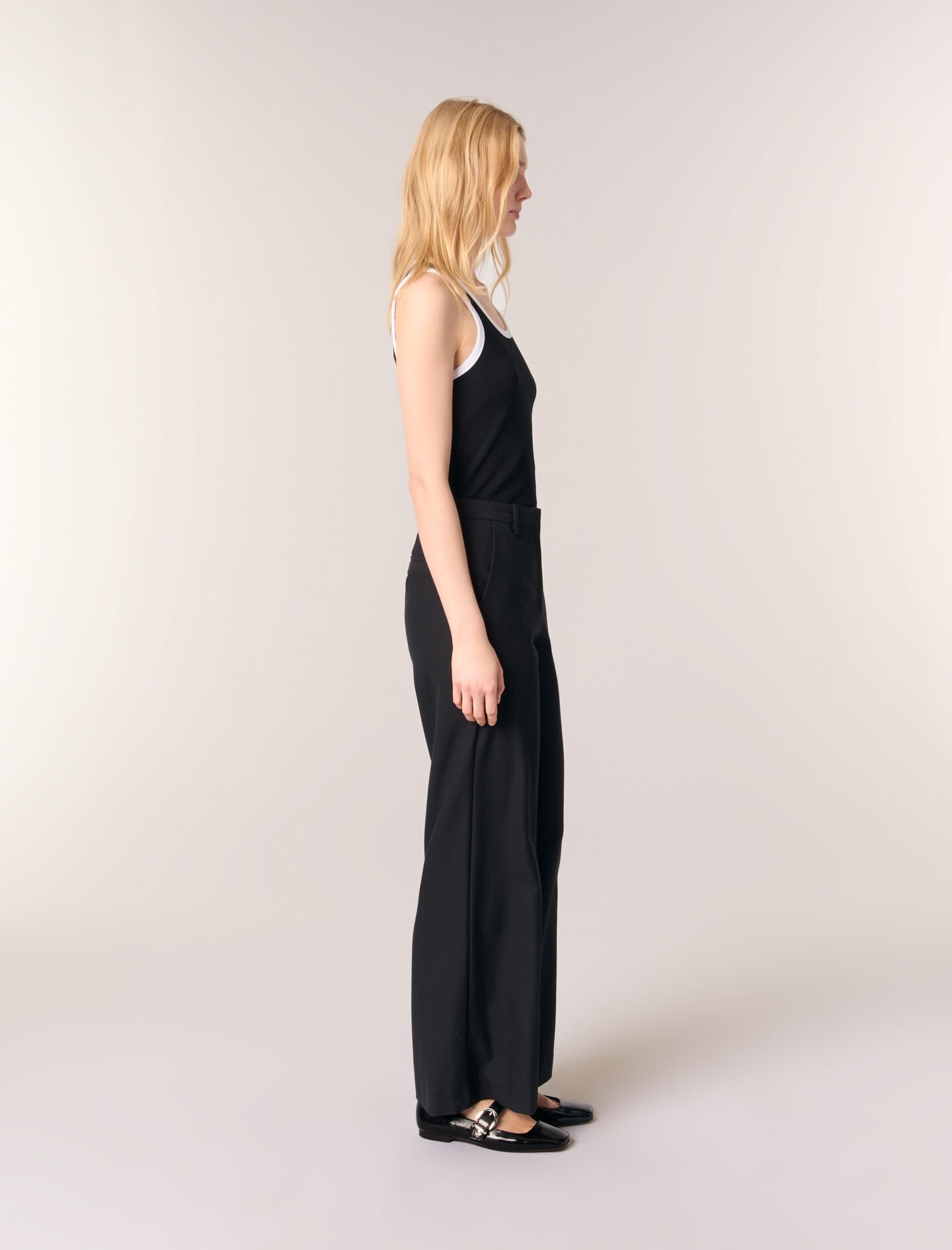 パンツ Semi-sheer Monogram Pattern Flared Pants Balmain Semi-sheer Monogram Pattern Flared Pants - Runway