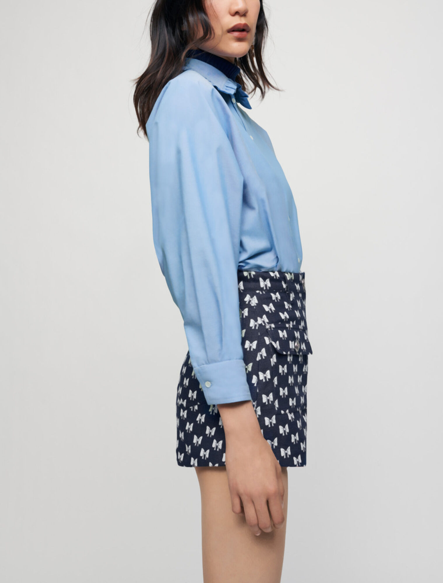 Jacquard knot shorts