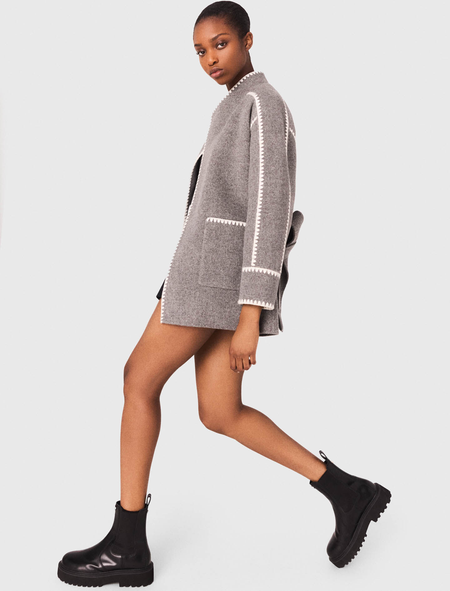 Chelsea boots Black / Gray For Women | Maje