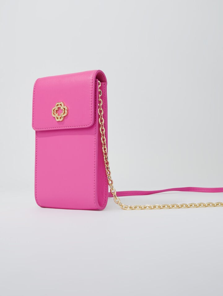 Leather phone pouch