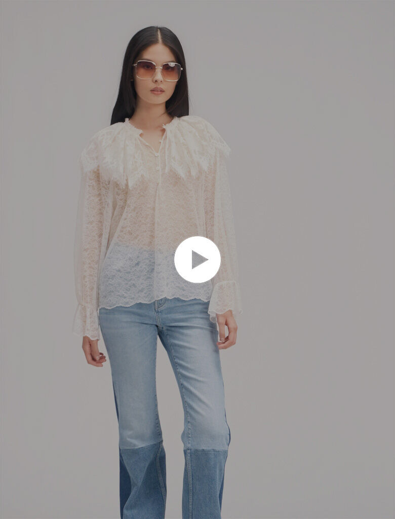 Lace top White For Women | Maje