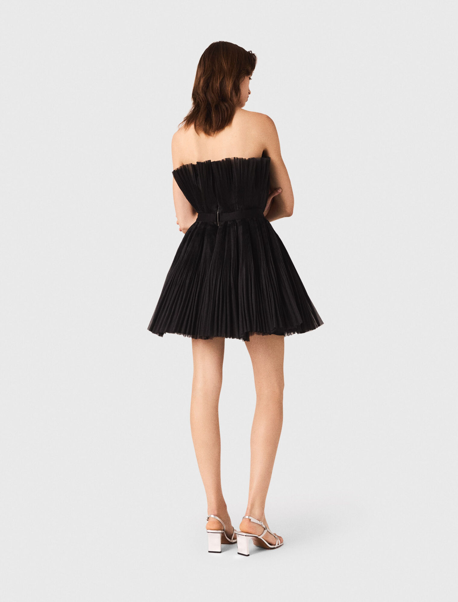 Tulle and organza bustier dress