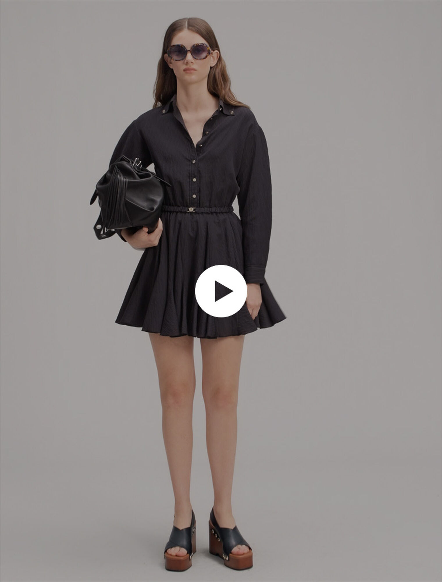 Mini crepe dress