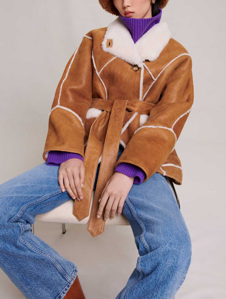 Short fleece coat