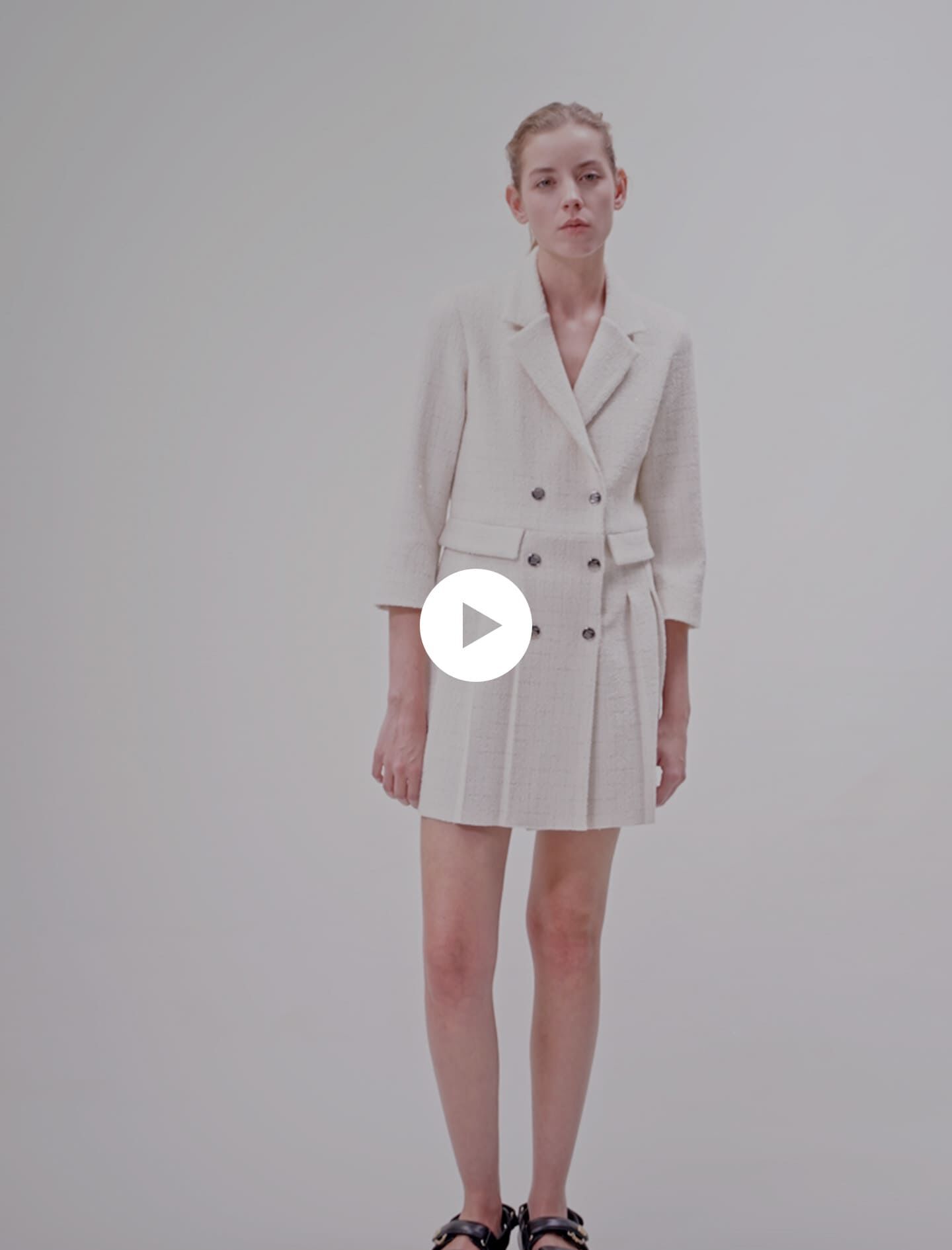 Short button up dress
