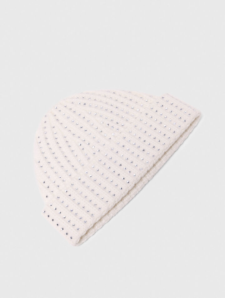 Wool and rhinestone hat