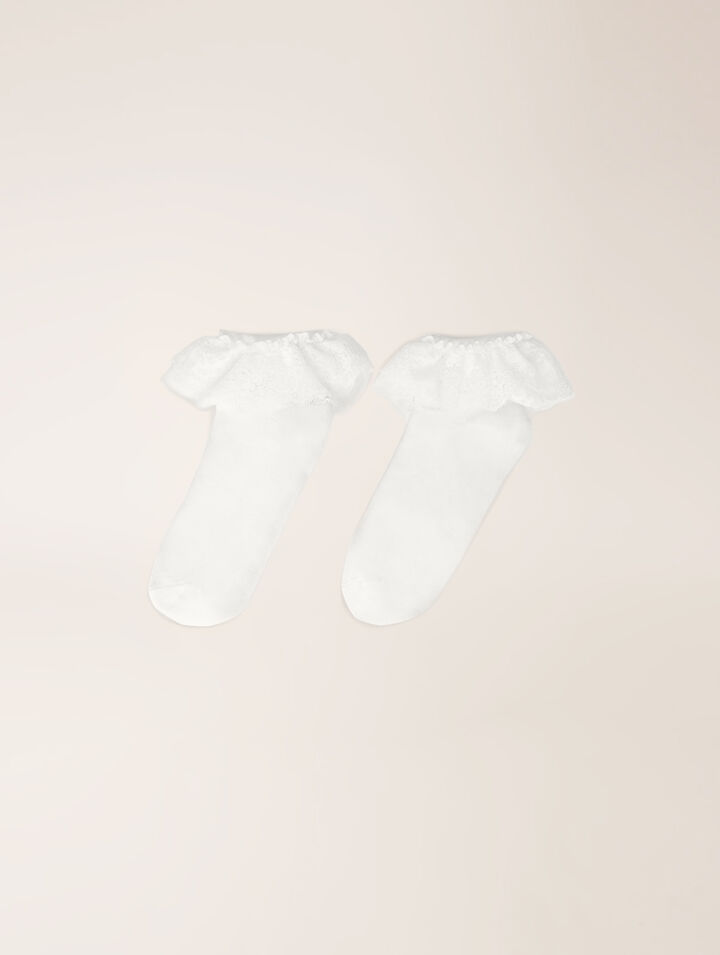 Lace frill socks