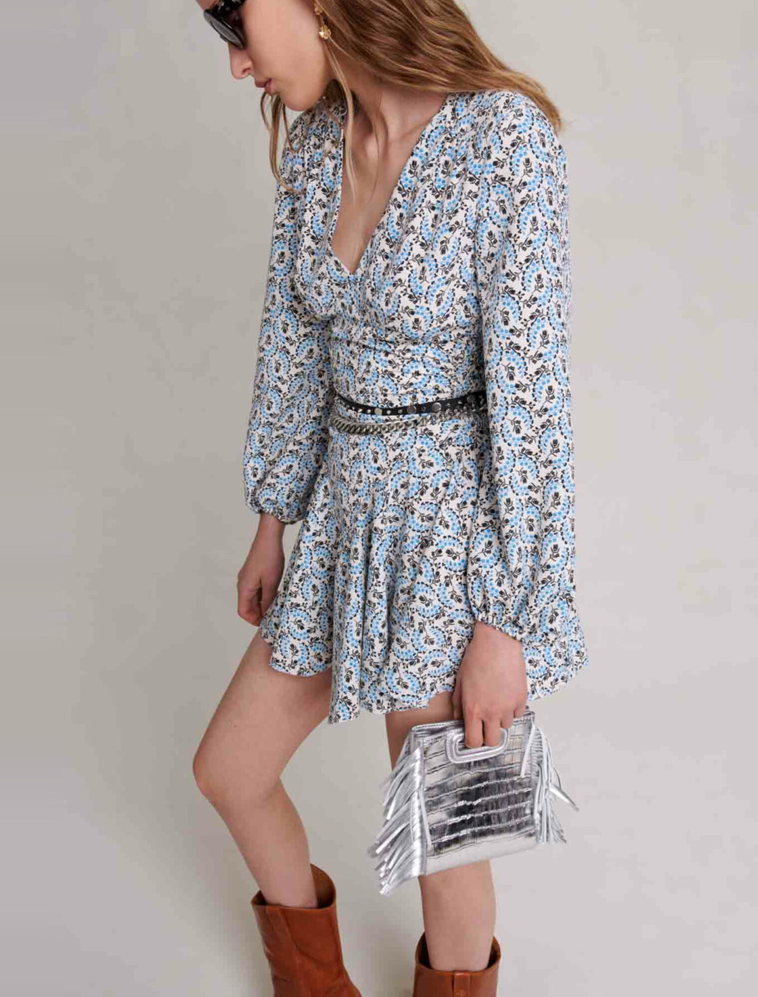 Short crepe dress