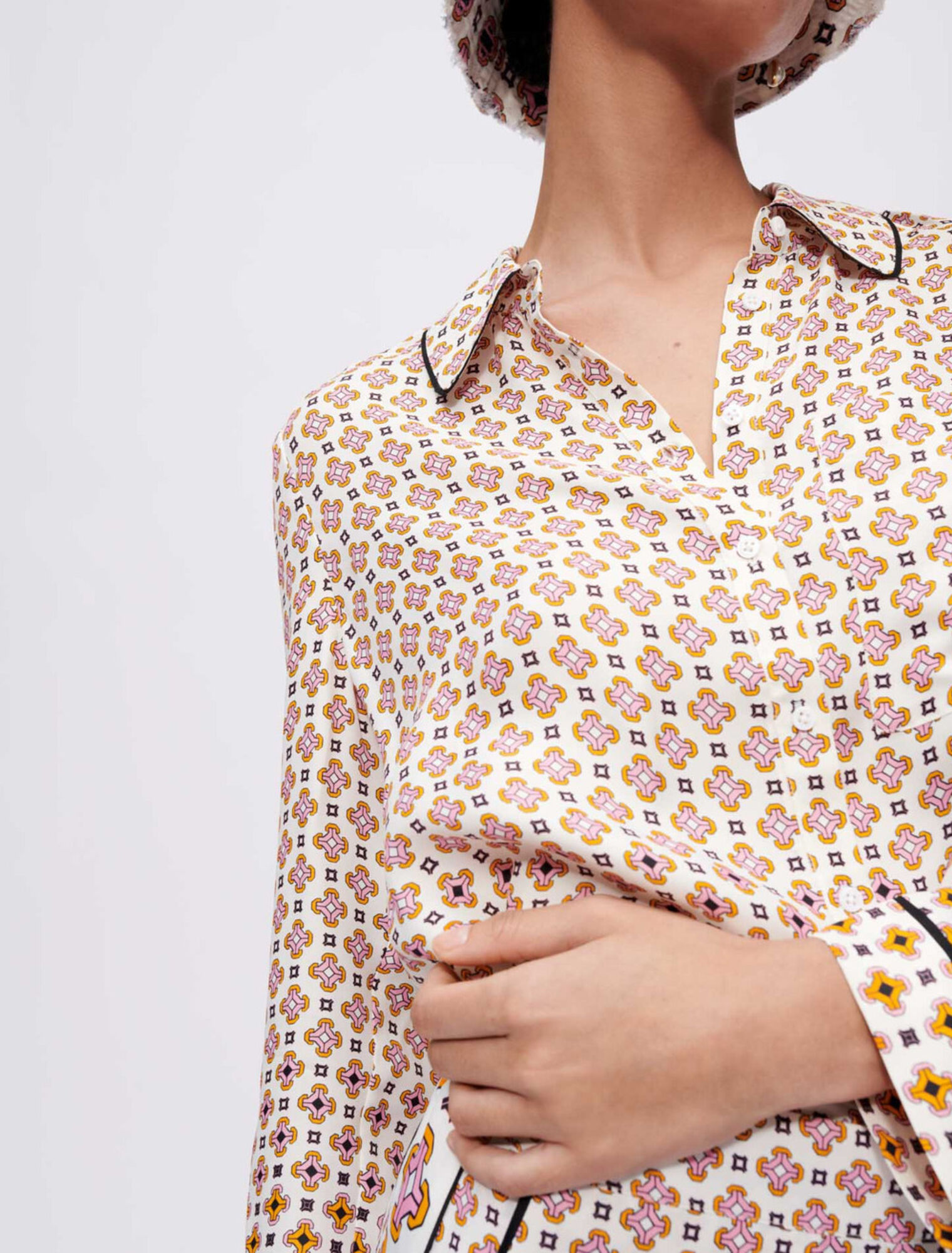 Printed viscose shirt