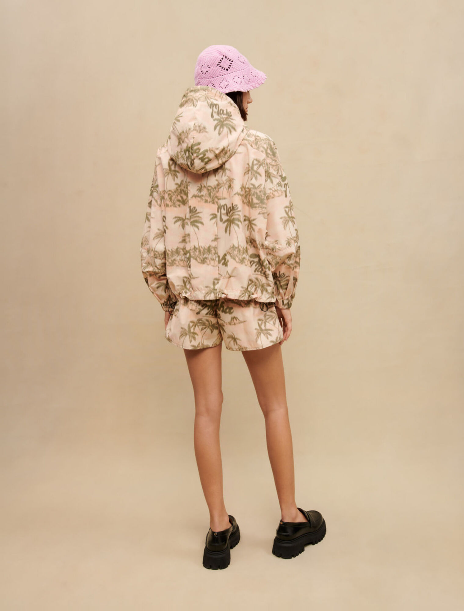 Palm-tree print jacket