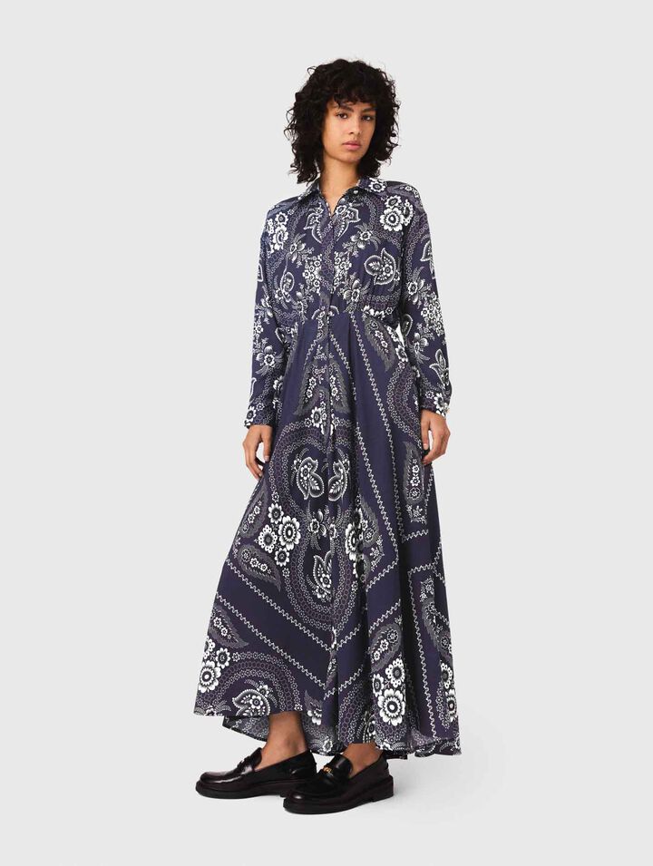 Maxi bandana print dress