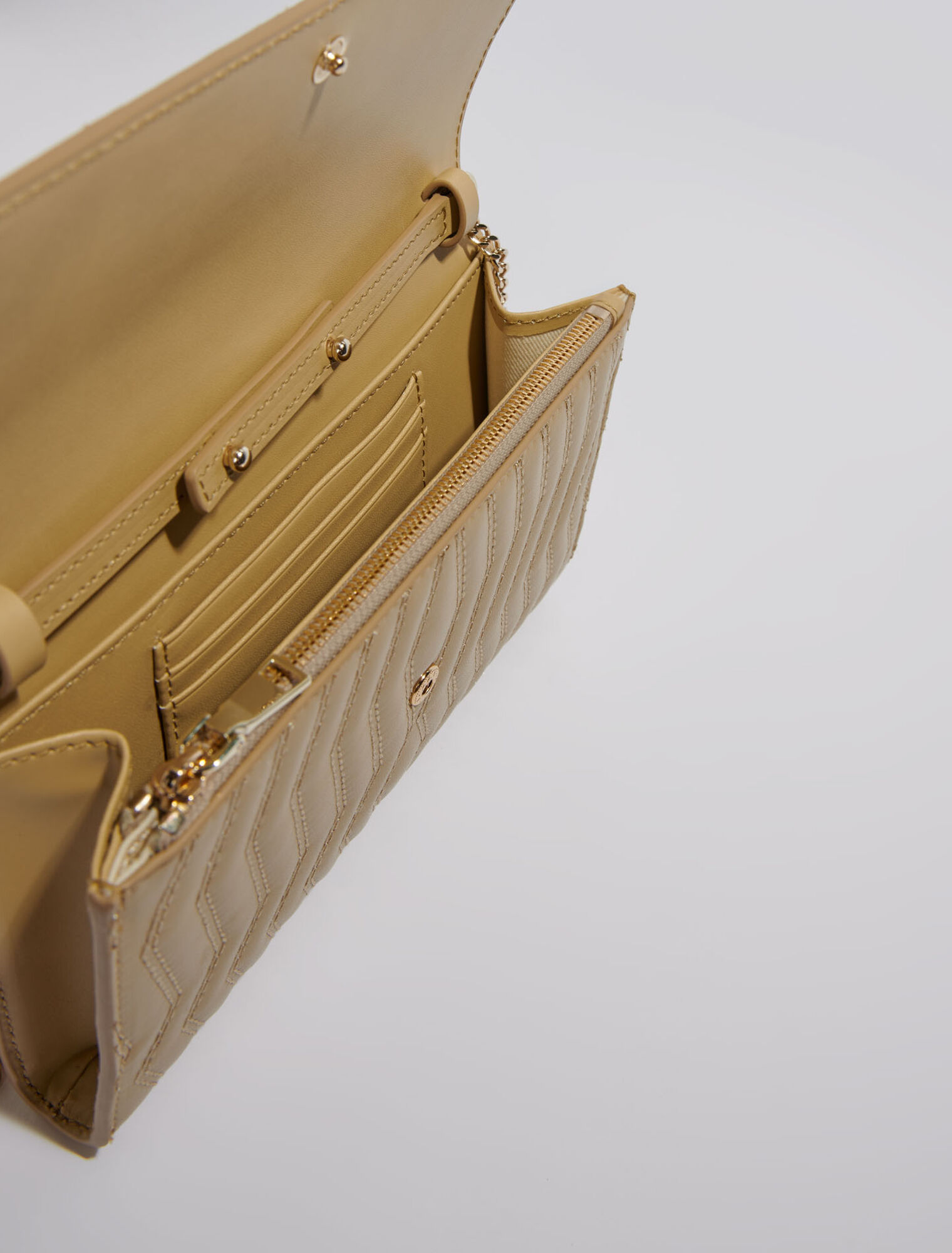 Leather wallet on chain