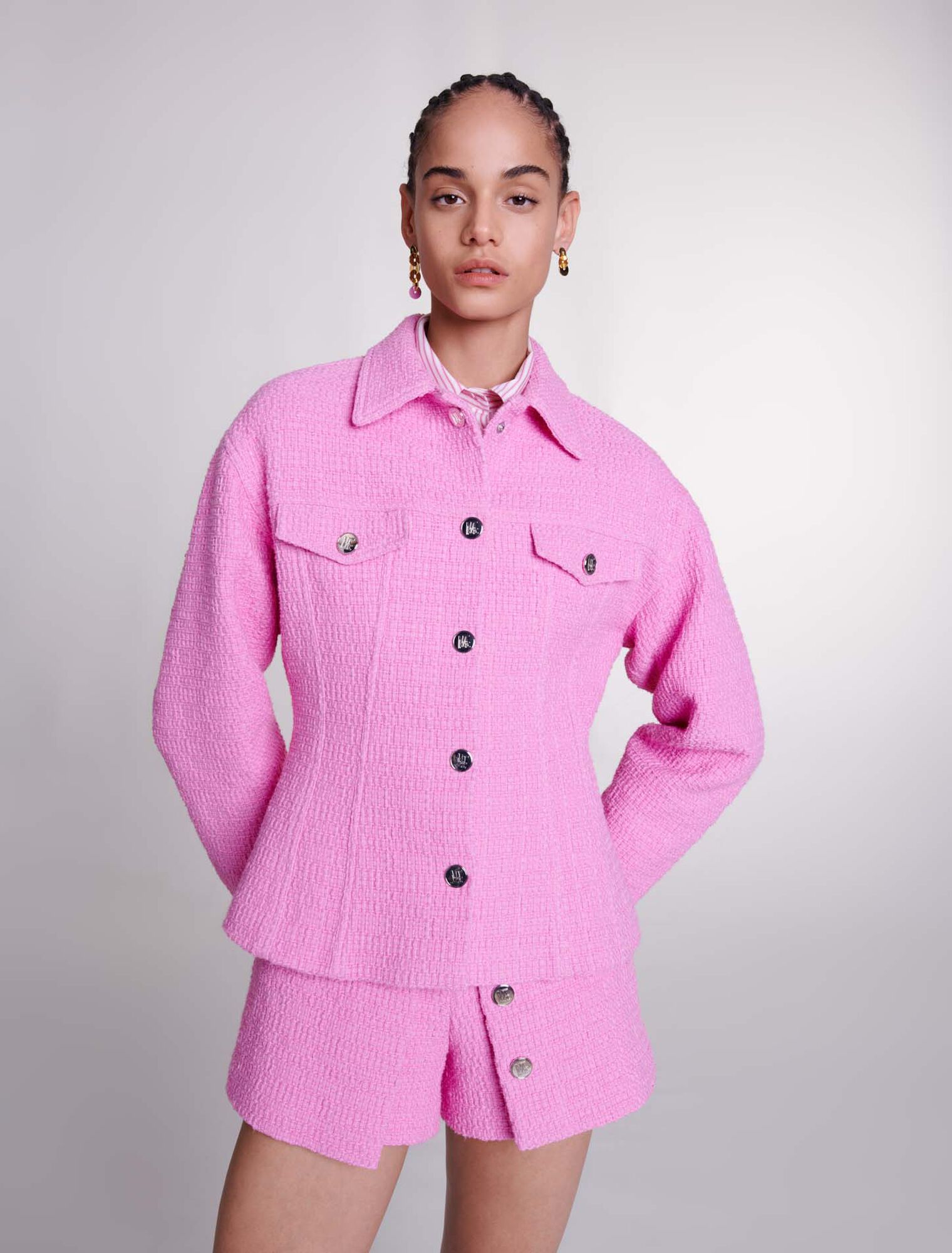 Fitted tweed jacket