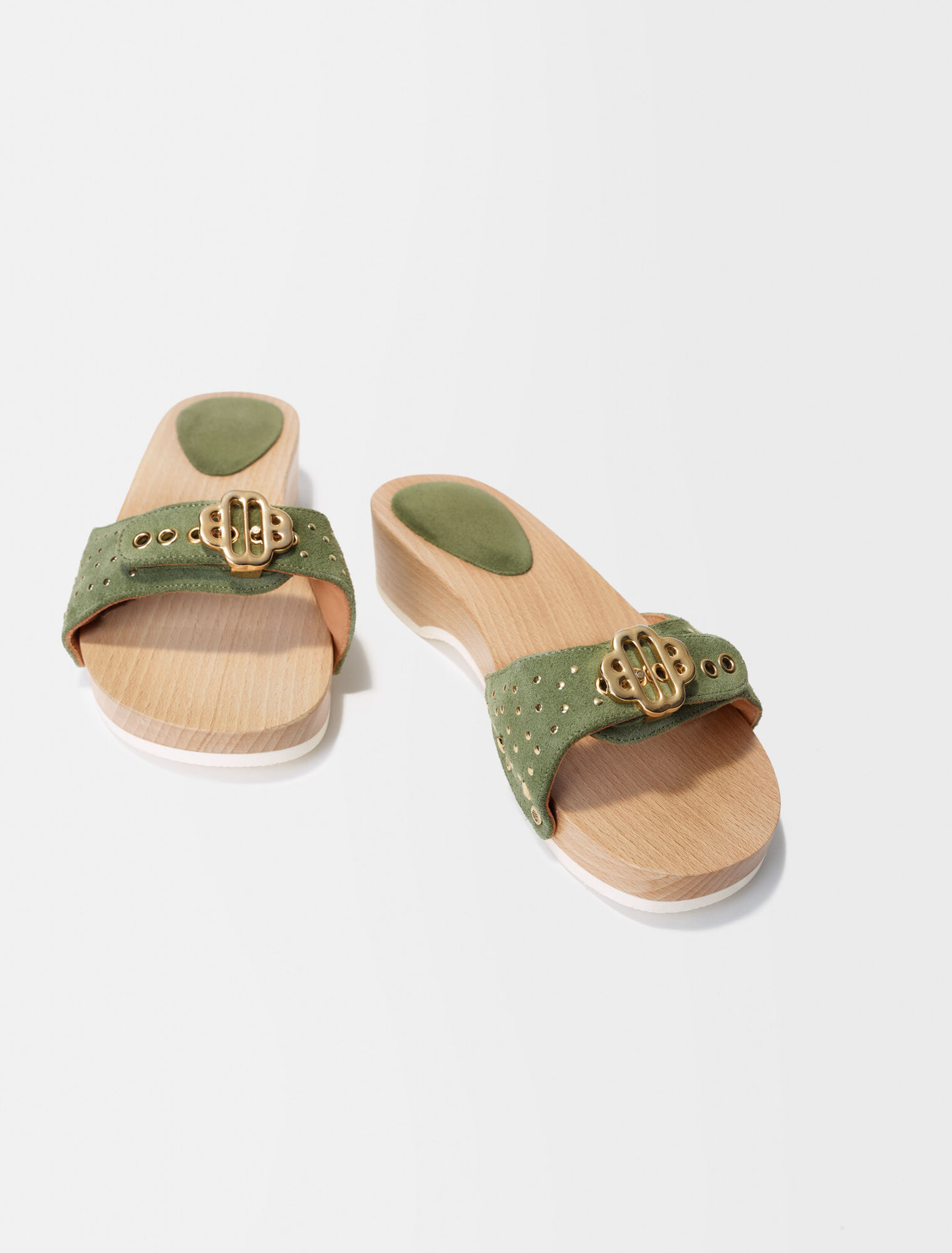 Clover logo sandals