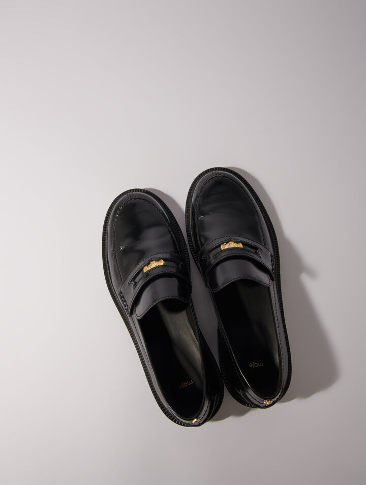Leather loafers