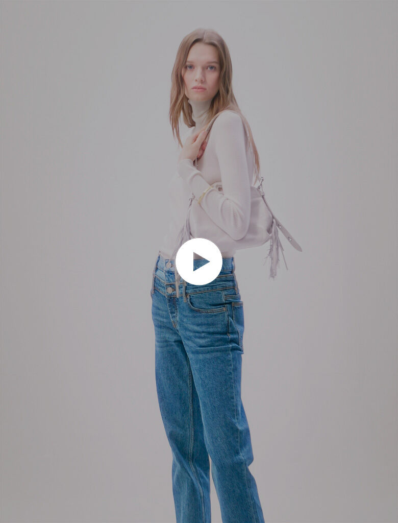 Double waistband jeans Blue For Women | Maje