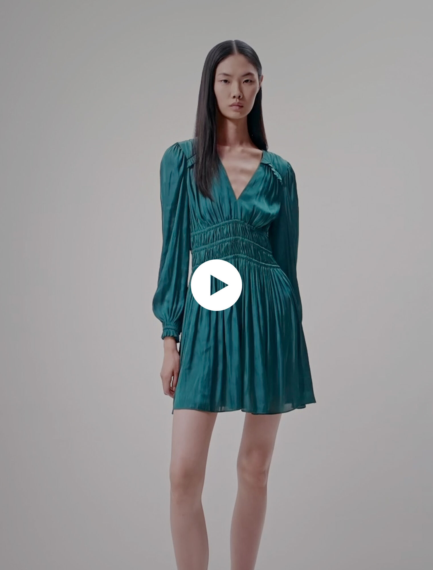 Short satin dress