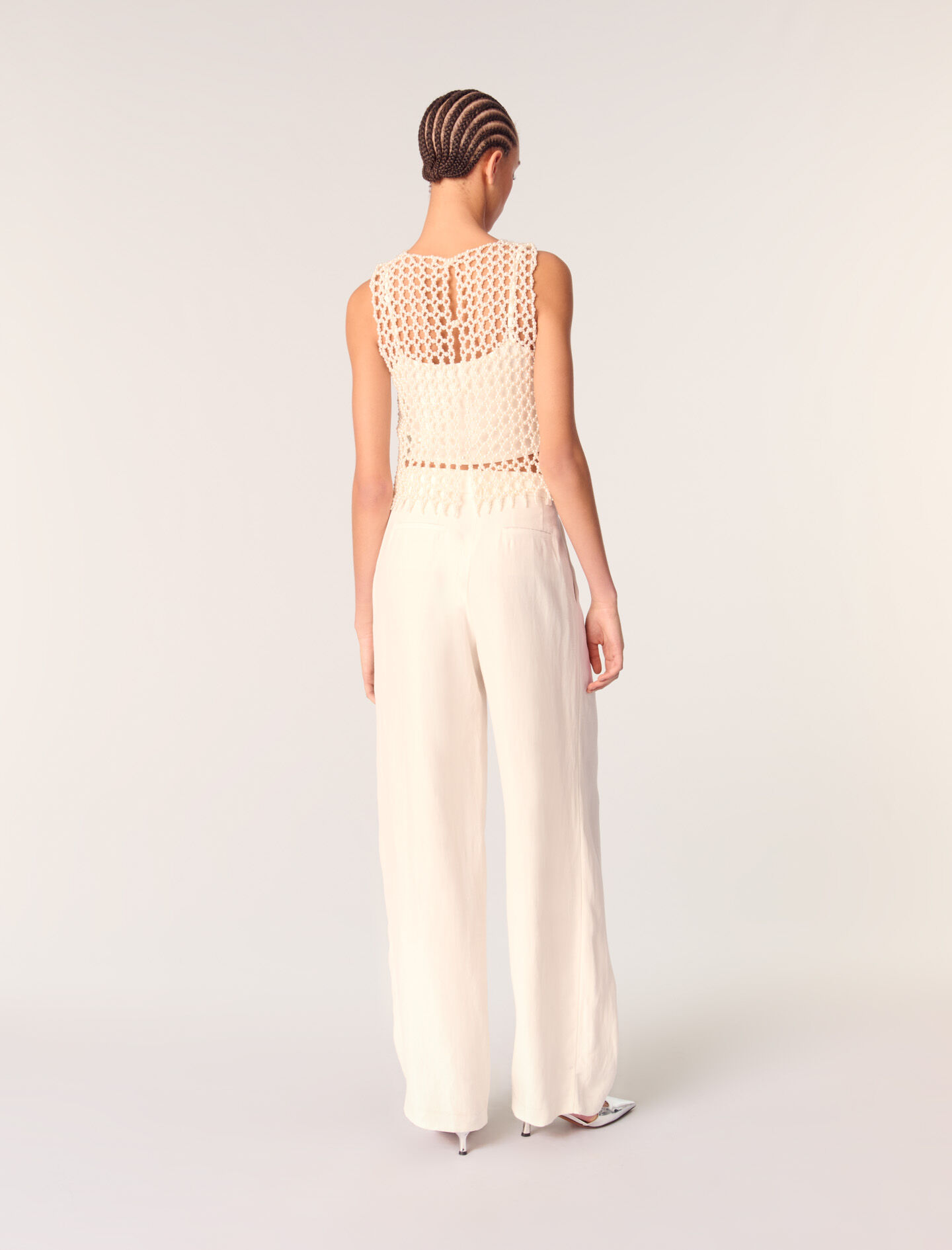 Wide-leg suit trousers White For Women | Maje