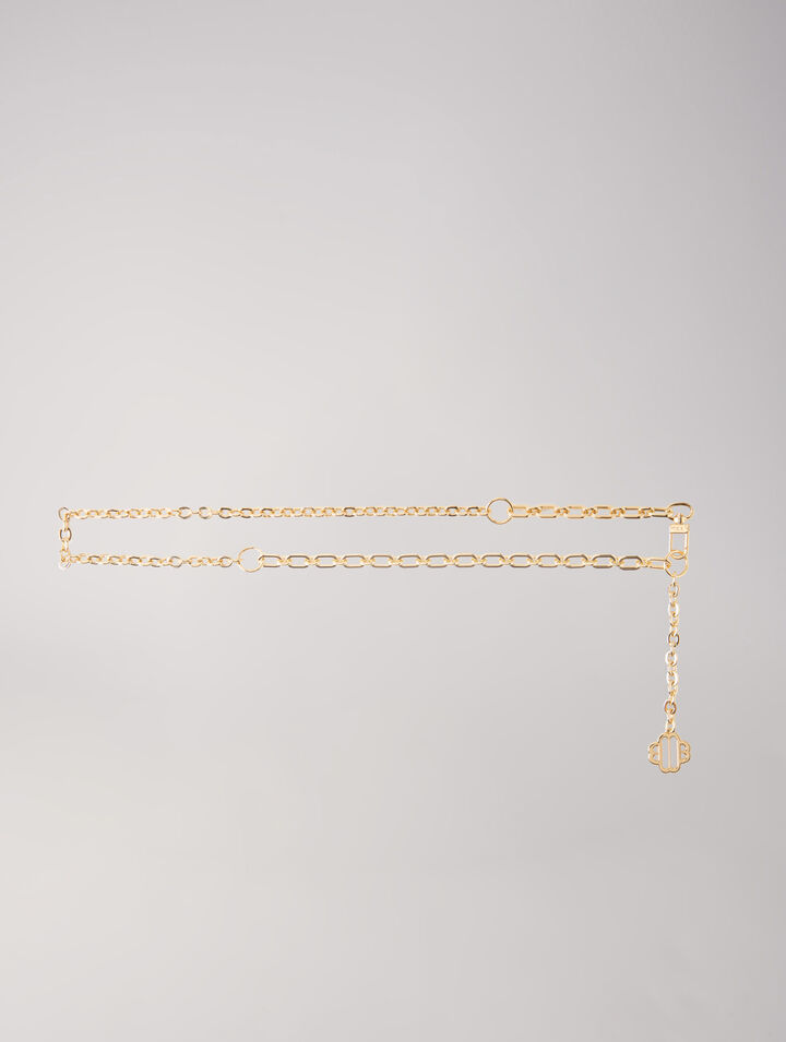 Clover logo chain belt