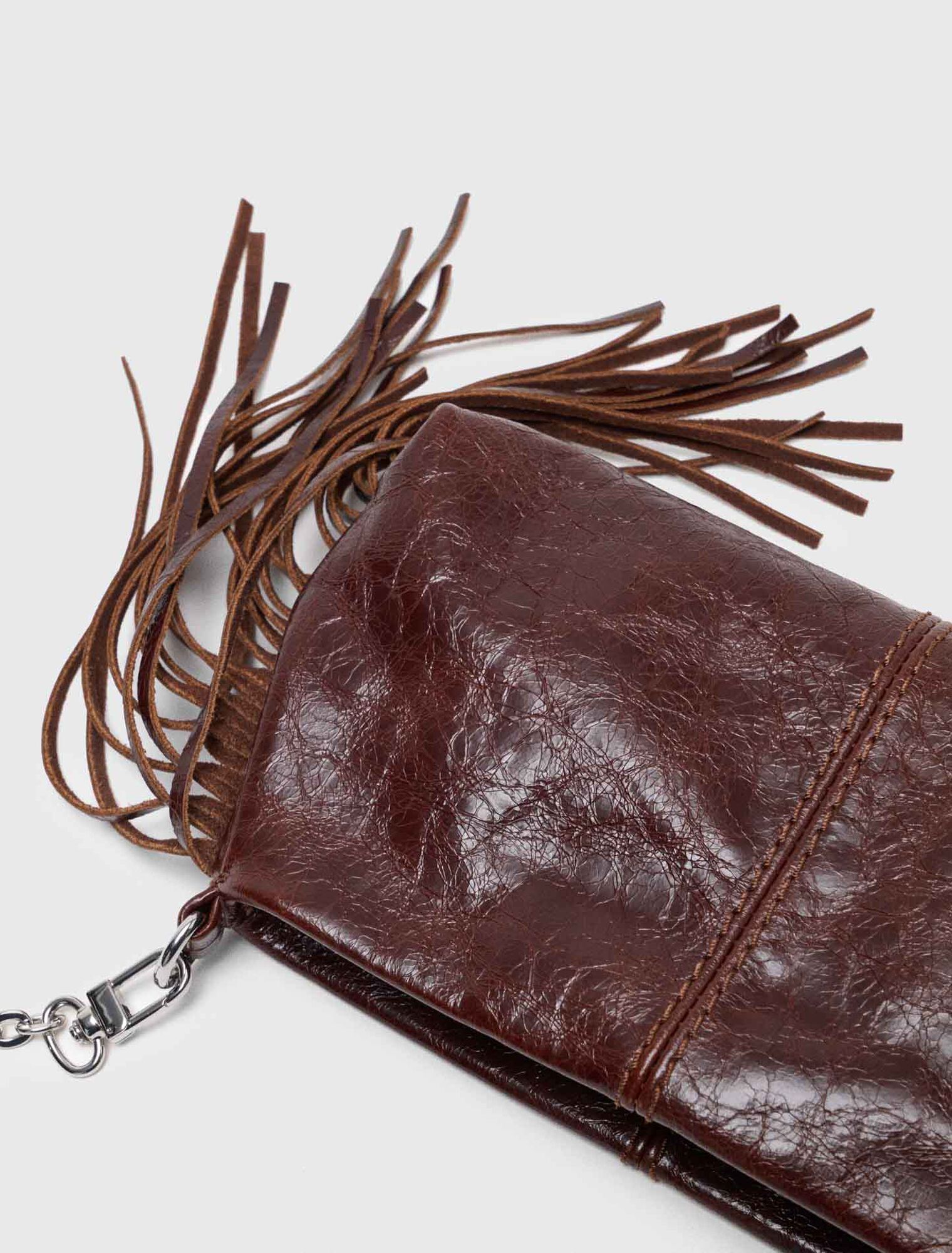 Patent leather Miss M clutch bag