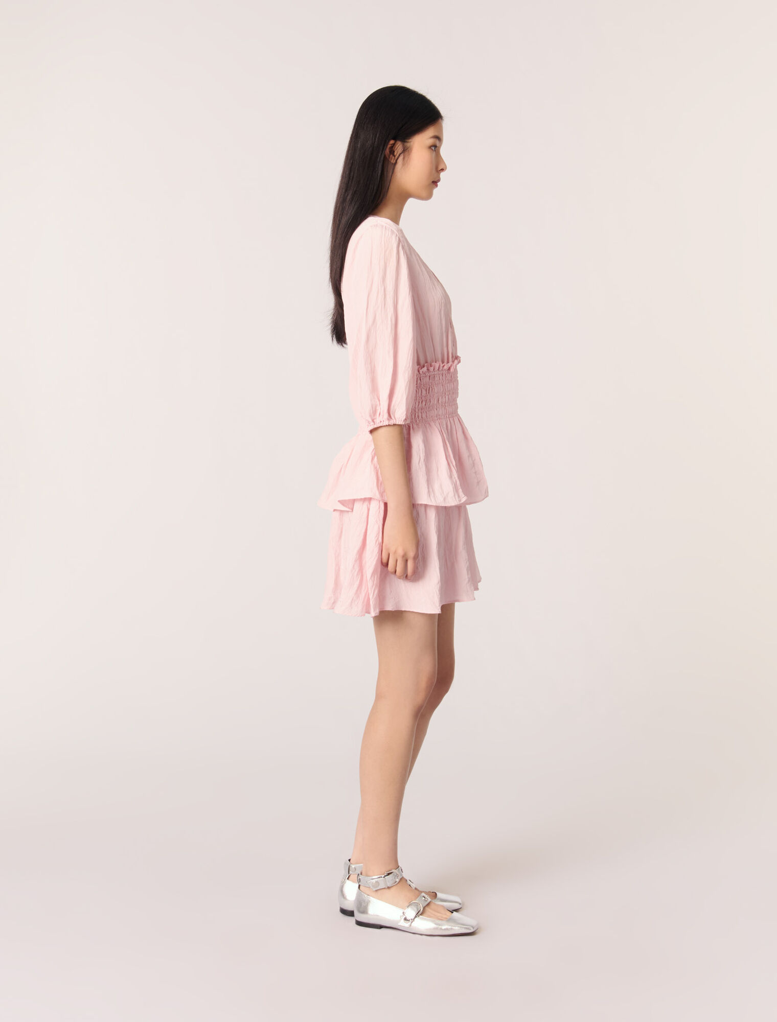 Short ruffled dress