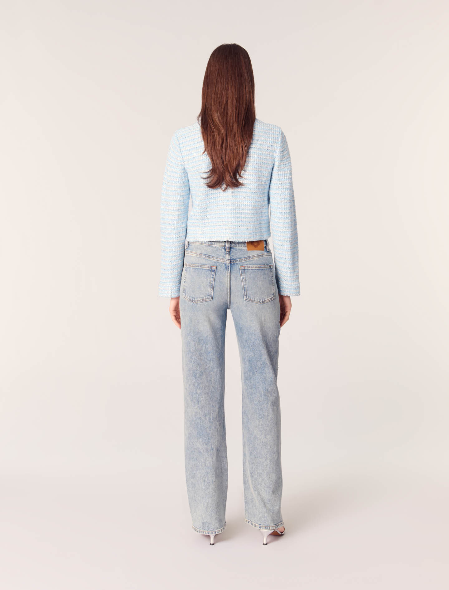 Sequinned cardigan Blue For Women | Maje