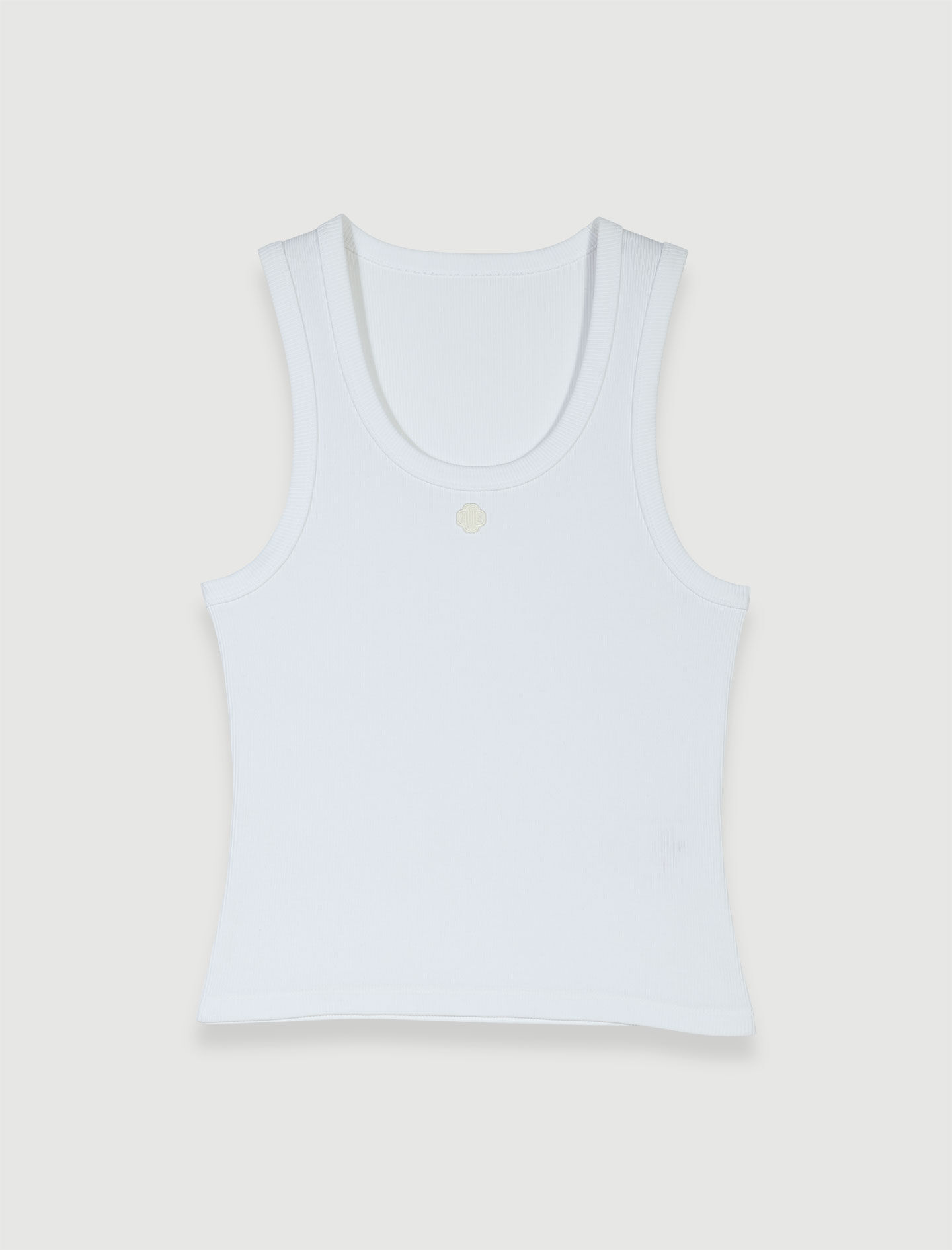 Rib knit tank top White For Women | Maje