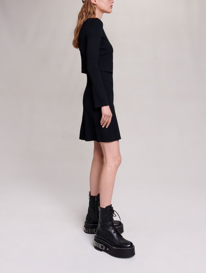 2 in 1 knit dress