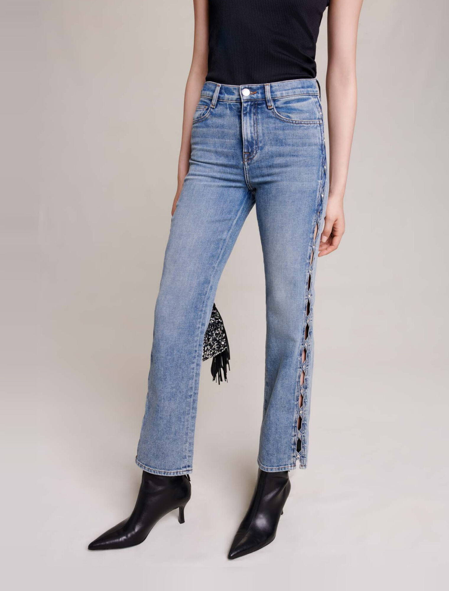 Straight-leg jeans