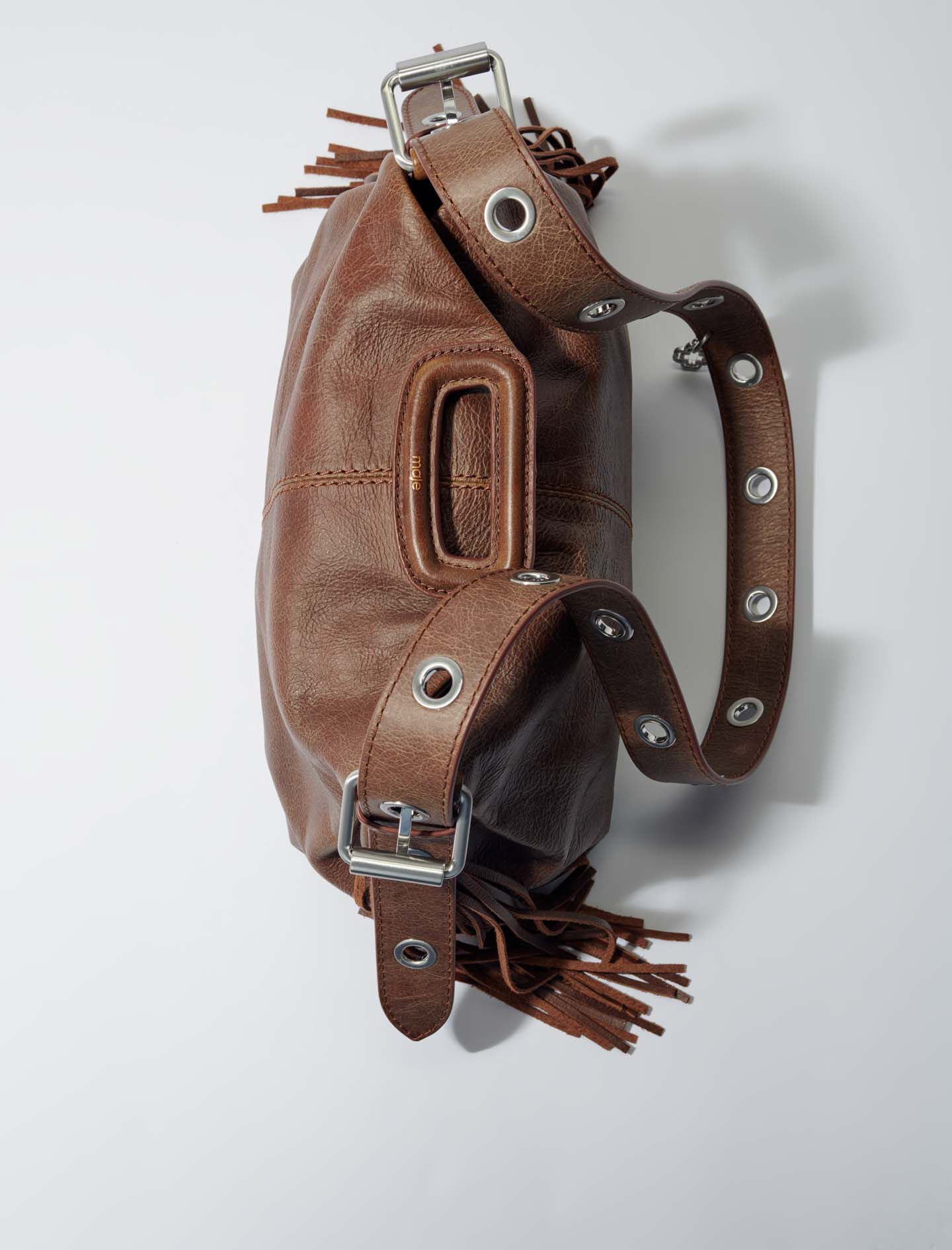 【後払い手数料無料】 For Brown leather vintage in bag M Miss Women Maje | バッグ