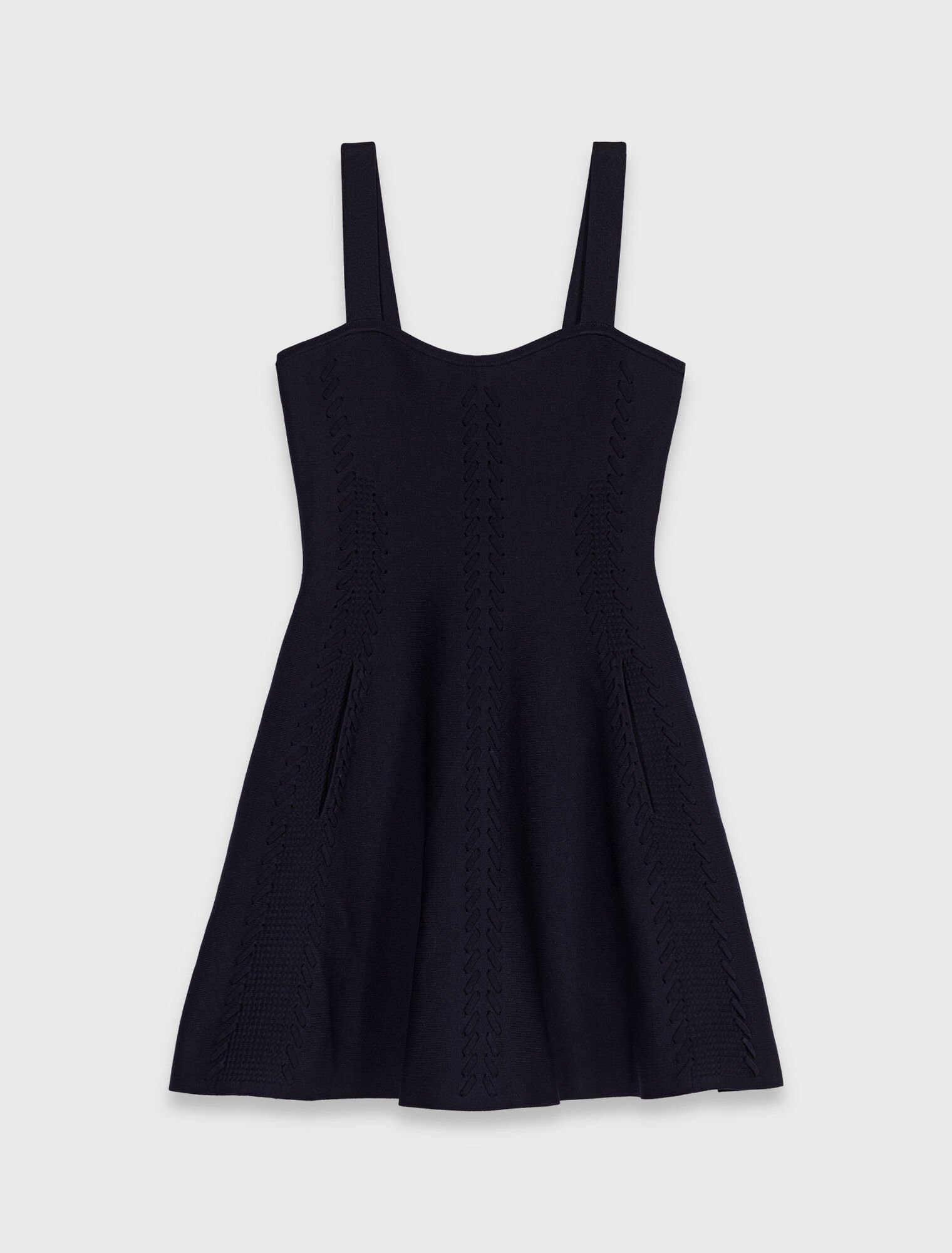 Short knitted babydoll dress 