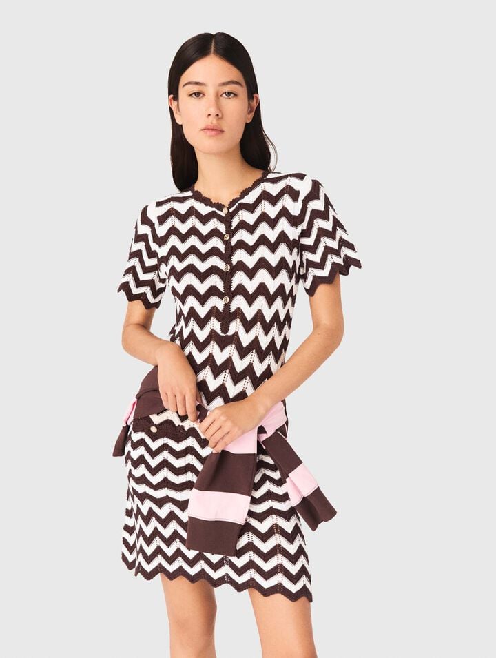 Zigzag crochet dress
