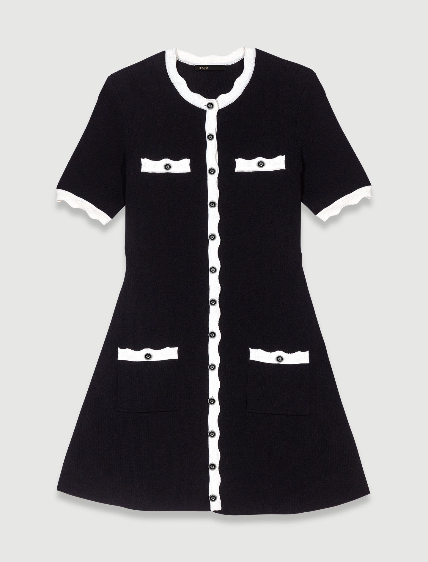 Short knit dress